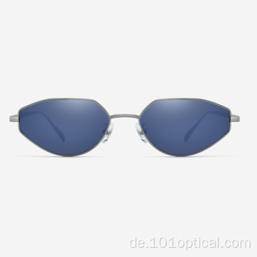 Eckige Roal Metall Damensonnenbrille